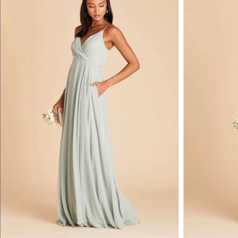 Birdy Grey - chiffon sage - KAIA bridesmaid DRESS  - size XXL